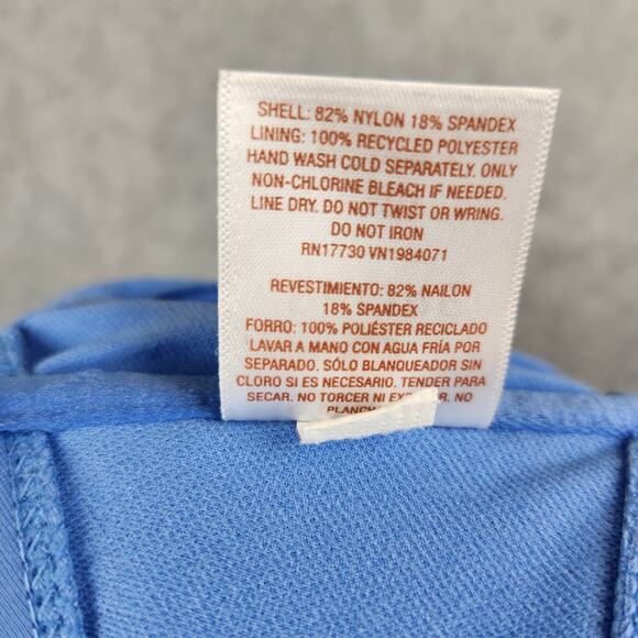 NWT Shade & Shore Bikini Top Size 34D Removable Pads One Shoulder Blue Adj Strap - Picture 8 of 13